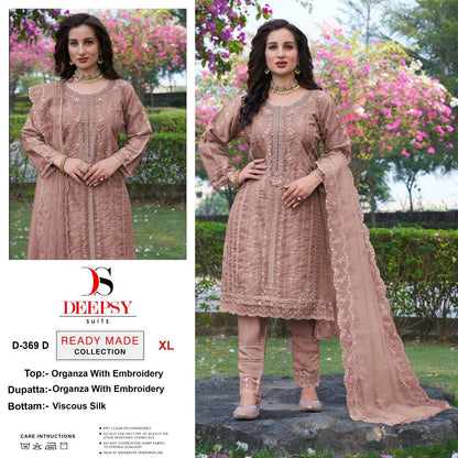 369 Deepsy Organza Pakistani Readymade Suits
