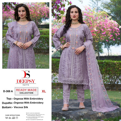 369 Deepsy Organza Pakistani Readymade Suits