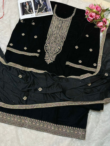 369 Ziaaz Designs Velvet Suits
