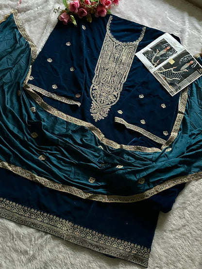 369 Ziaaz Designs Velvet Suits