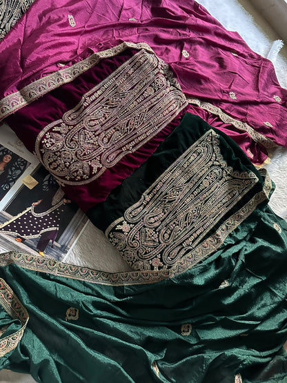 369 Ziaaz Designs Velvet Suits