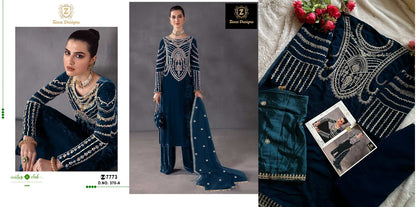 370 Colors Ziaaz Designs Velvet Suits