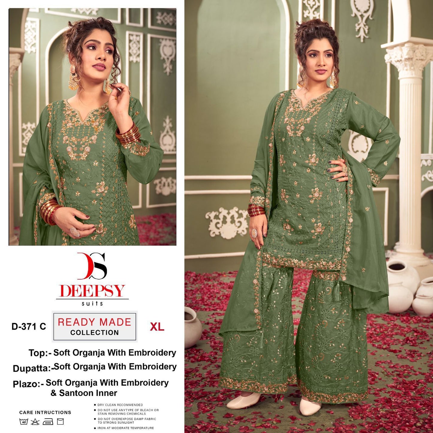 371 Deepsy Organza Pakistani Readymade Suits