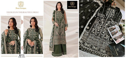 375 Ziaaz Designs Georgette Pakistani Salwar Suits