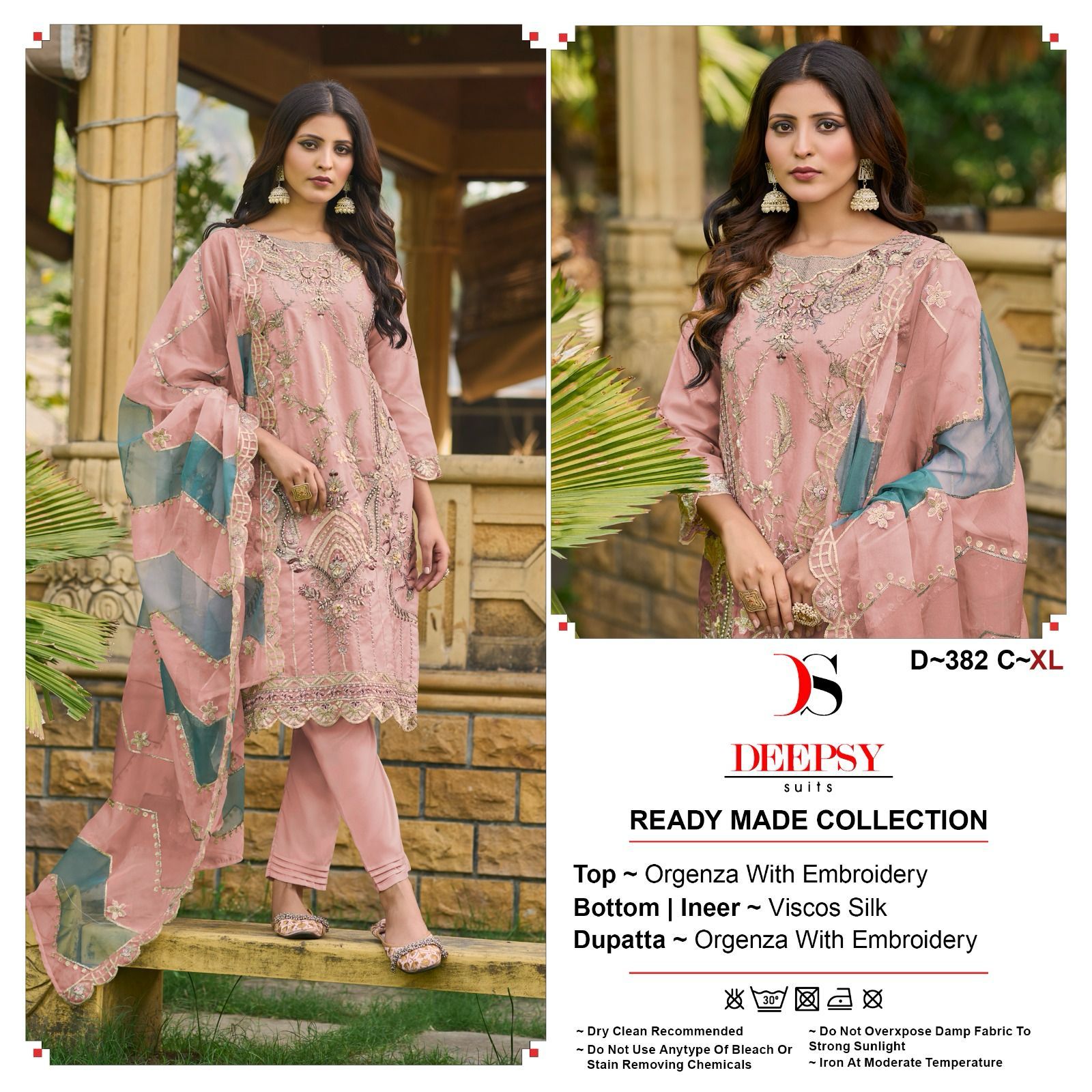 382 Deepsy Organza Pakistani Readymade Suits