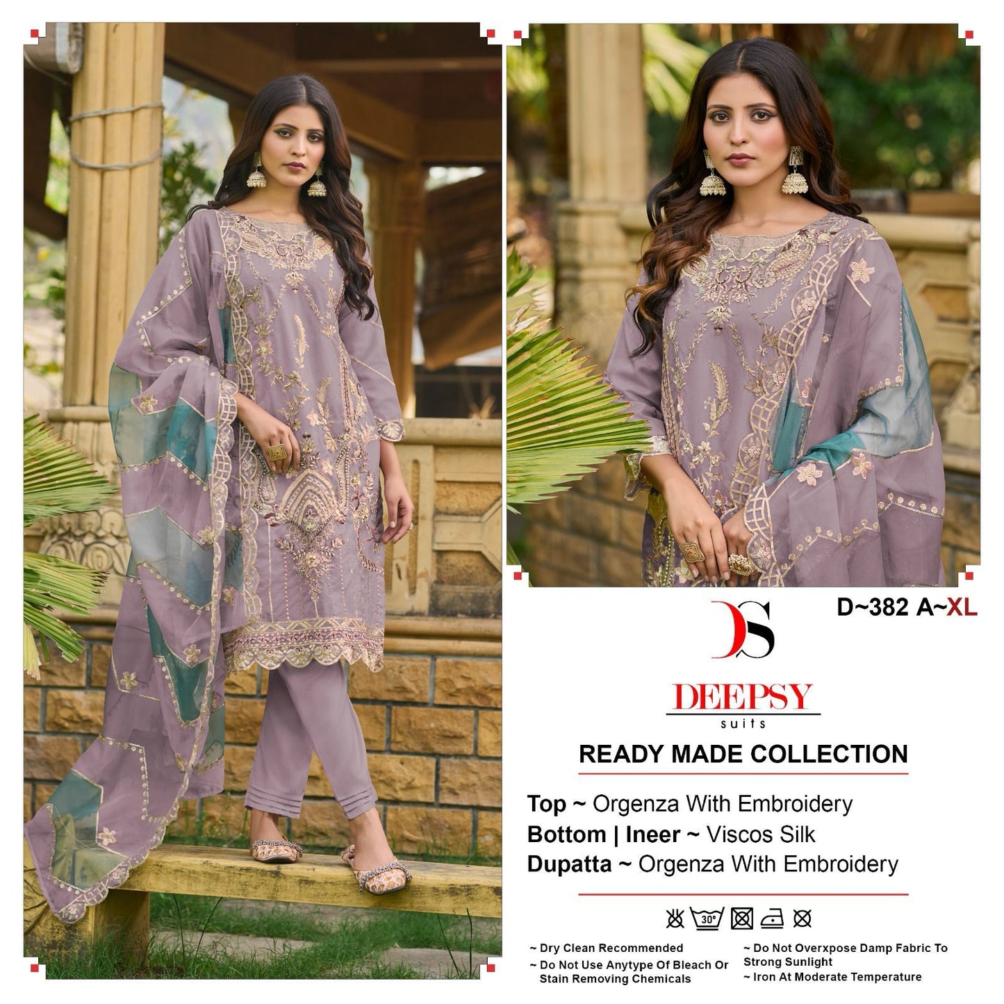382 Deepsy Organza Pakistani Readymade Suits