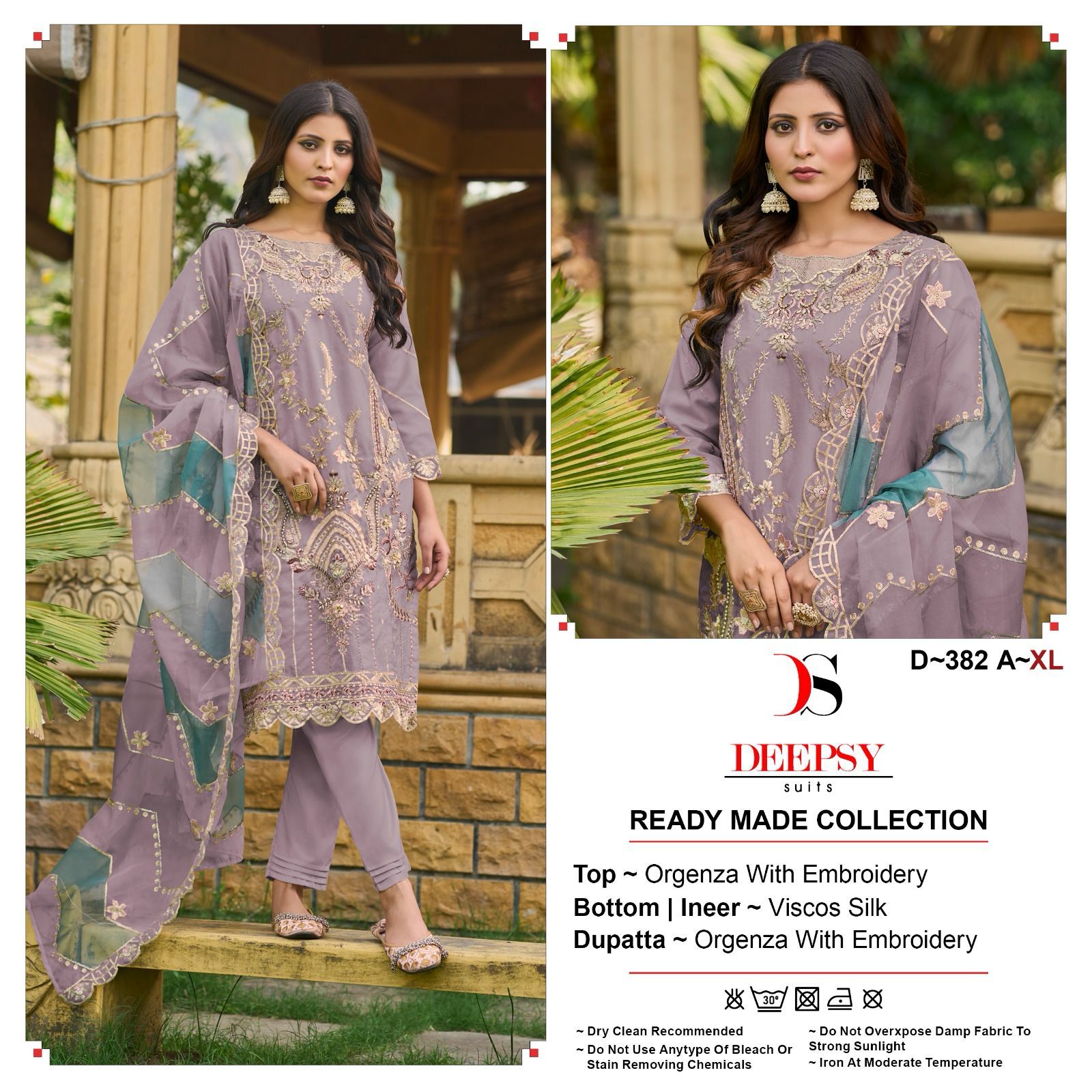 382 Deepsy Organza Pakistani Readymade Suits