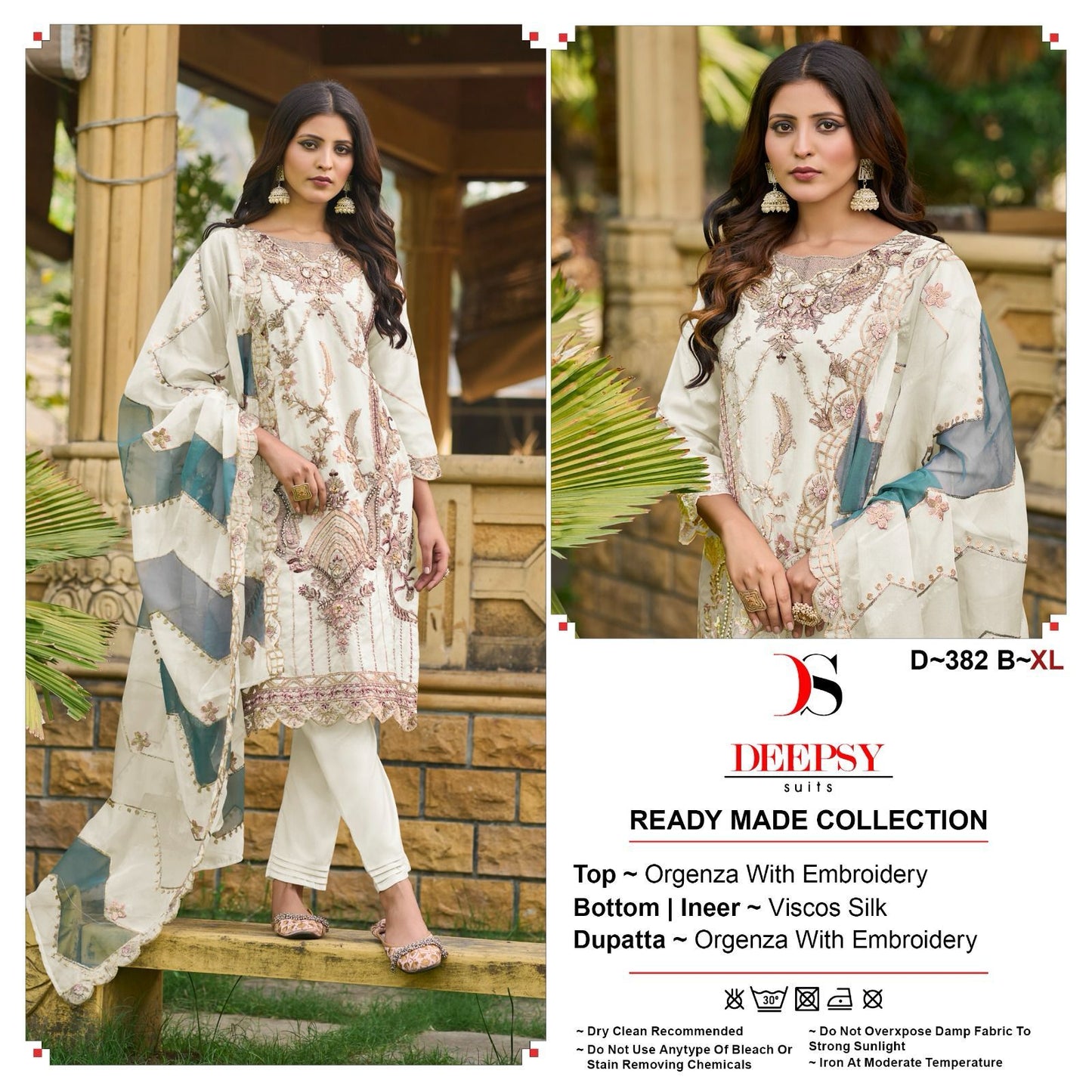 382 Deepsy Organza Pakistani Readymade Suits