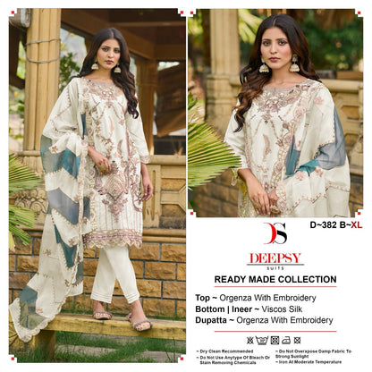 382 Deepsy Organza Pakistani Readymade Suits