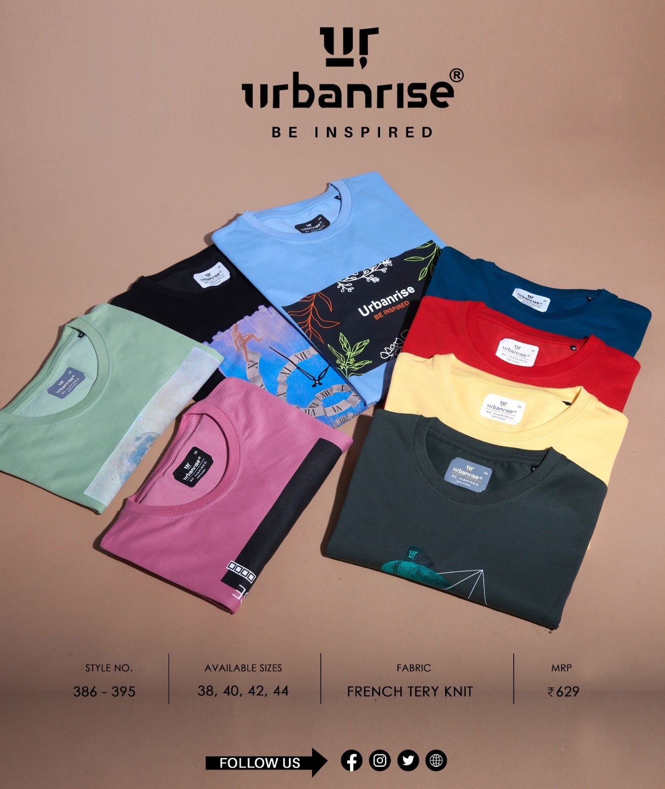 386-395 Urbanrise Knit Mens Tshirts
