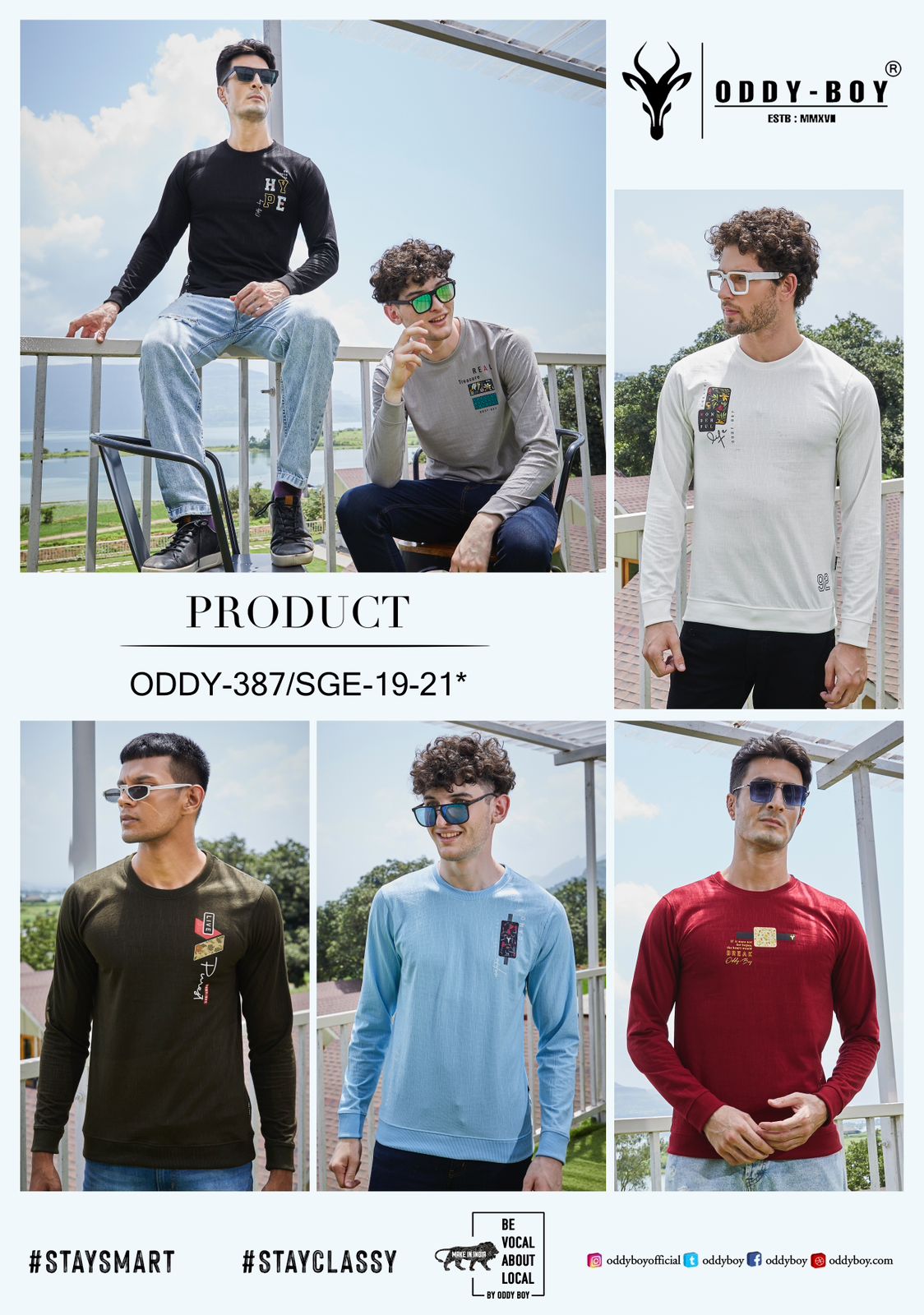 387 Oddy Boy Slub Mens Tshirts