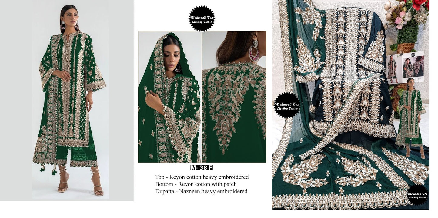 38 Mehmood Tex Rayon Cotton Pakistani Salwar Suits