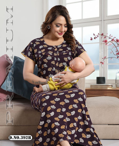 392 Kavyansika Cotton Feeding Night Gown