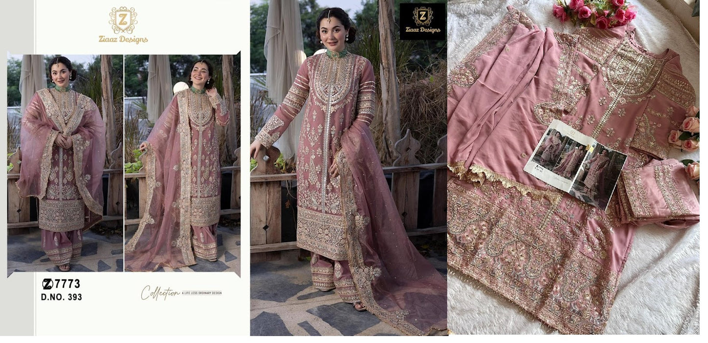 393-Colors Ziaaz Designs Georgette Pakistani Salwar Suits