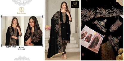 396 Ziaaz Designs Velvet Suits