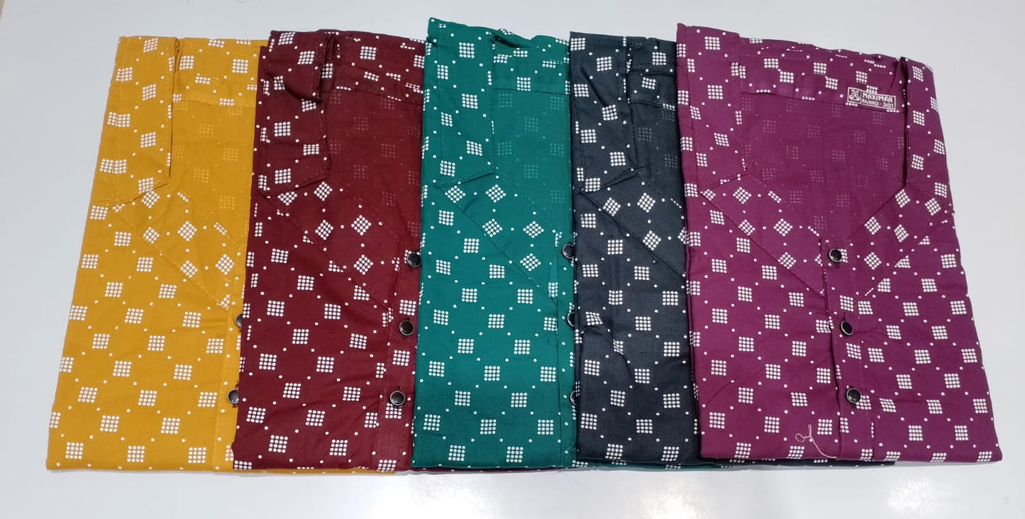 3 Buttons-1701 Ruchee Fashion Night Gowns