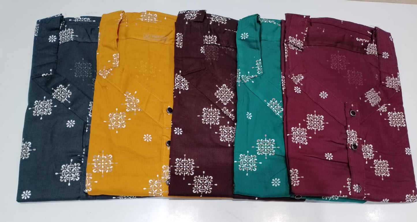 3 Buttons-1701 Ruchee Fashion Night Gowns