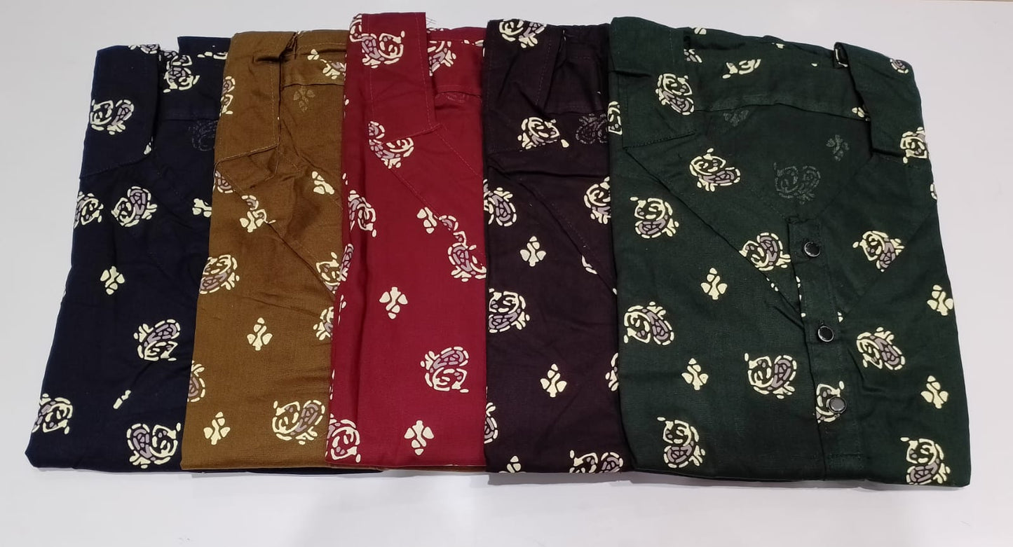 3 Buttons-1701 Ruchee Fashion Night Gowns