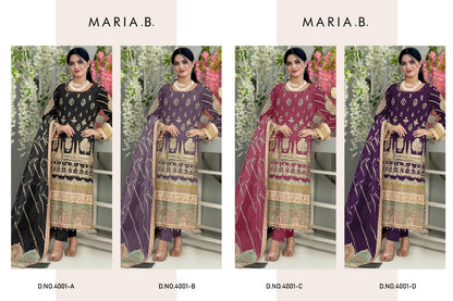 4001 Maria B Georgette Pakistani Salwar Suits