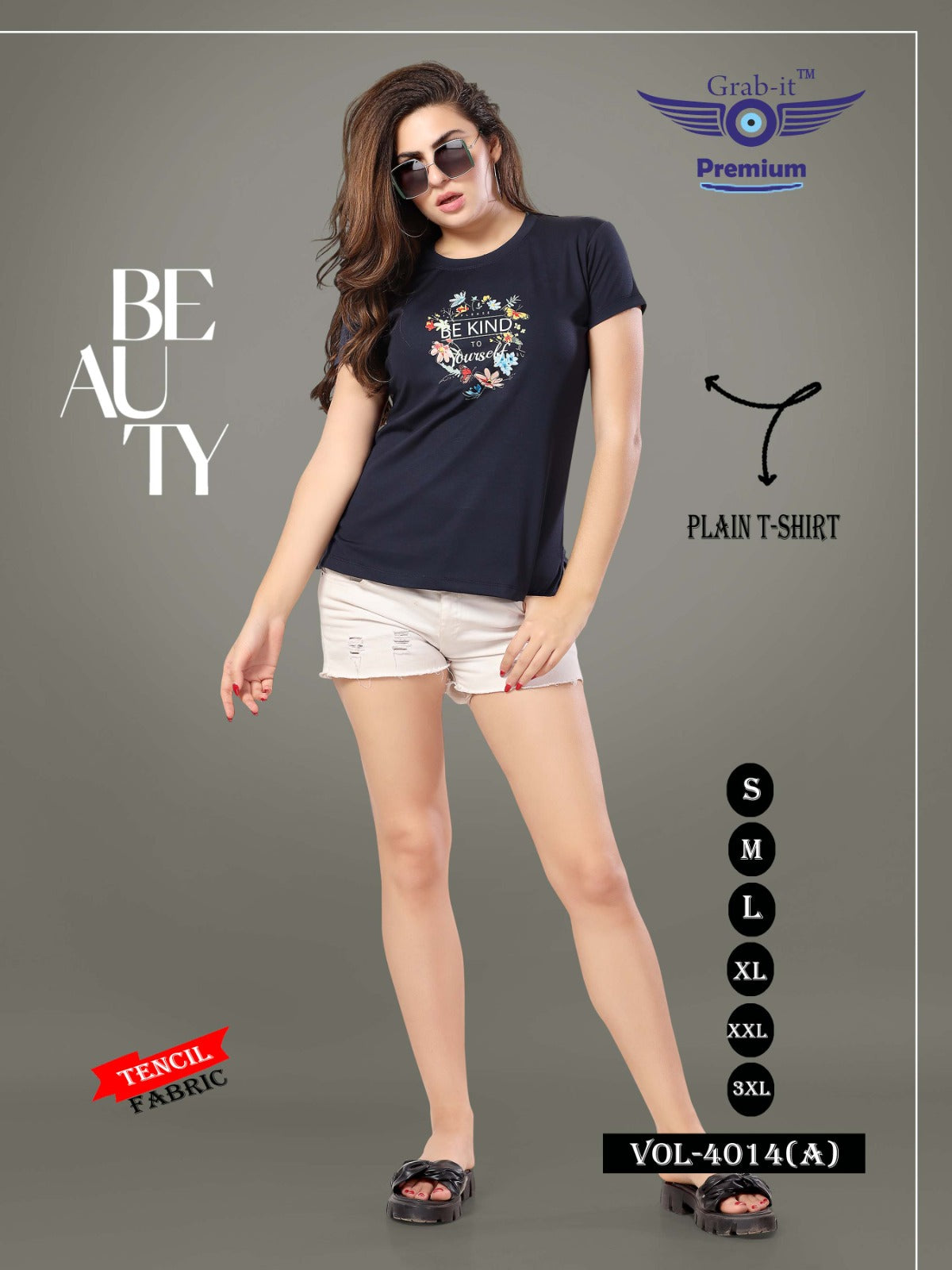 4014-A Grab It Tencil Women Tshirt