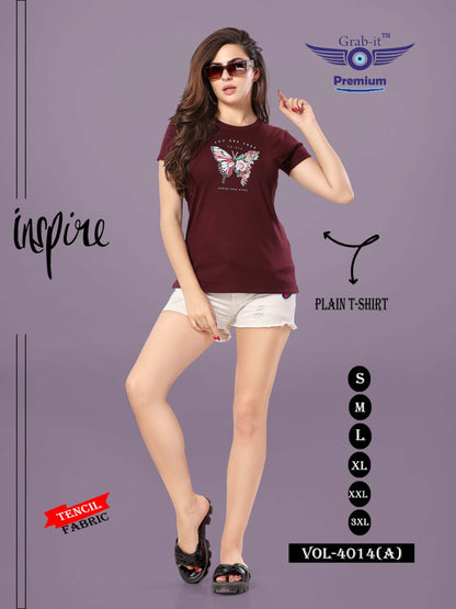 4014-A Grab It Tencil Women Tshirt
