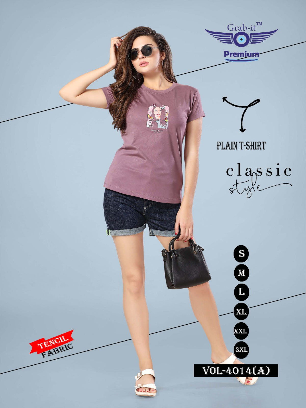 4014-A Grab It Tencil Women Tshirt