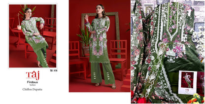 412-414 Taj Creations Cotton Pakistani Salwar Suits