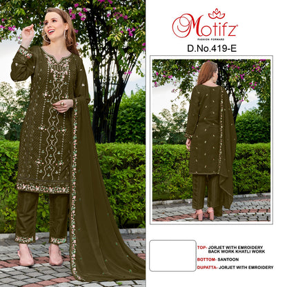419 Motifz Georgette Pakistani Salwar Suits