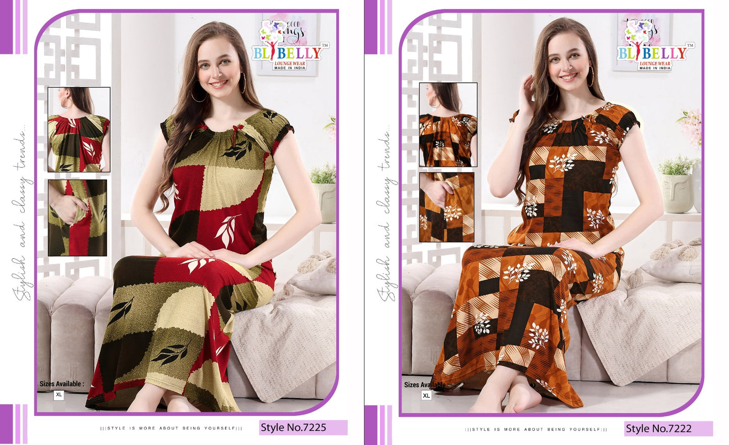 420 Belly Hosiery Sinker Night Gowns