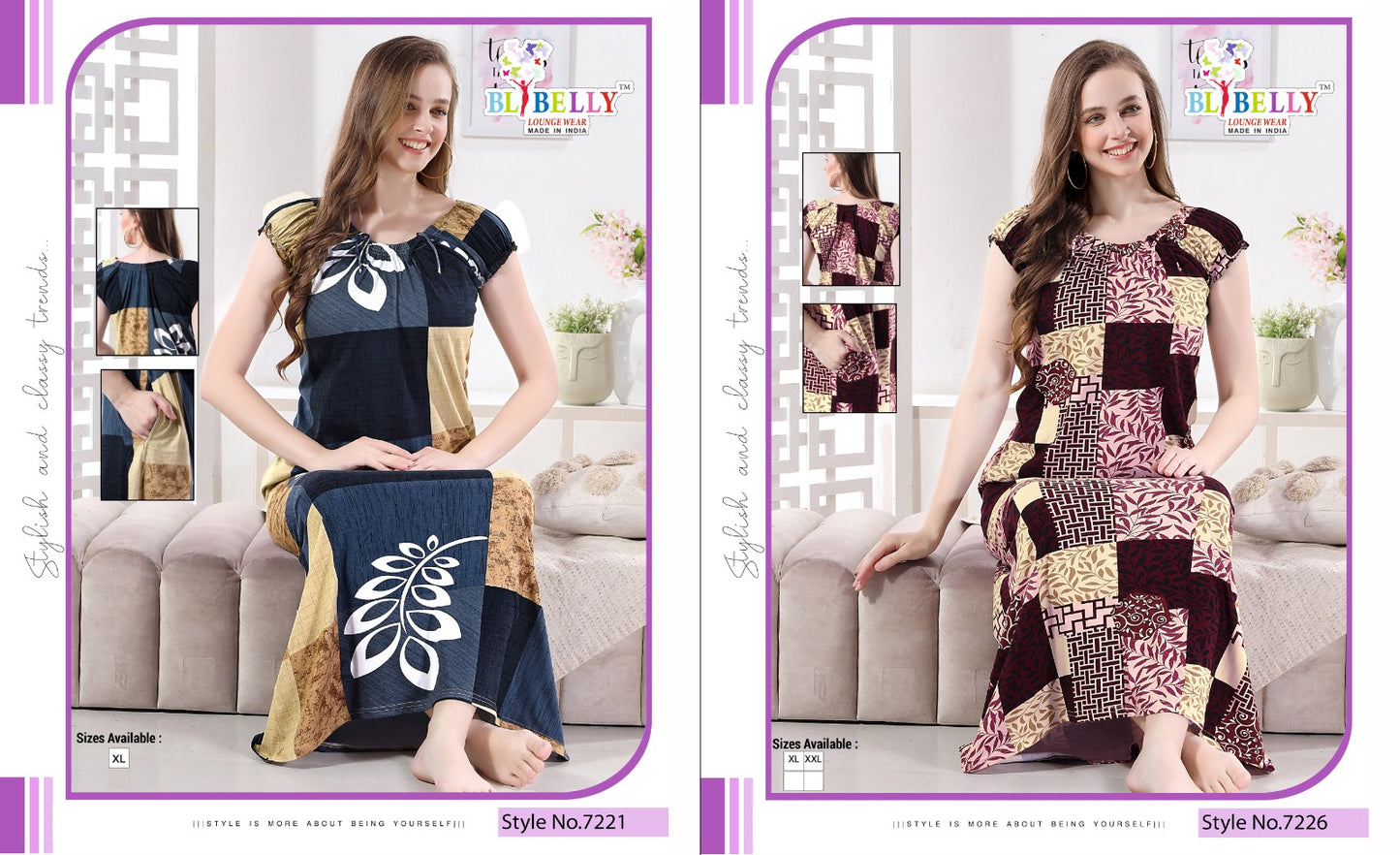 420 Belly Hosiery Sinker Night Gowns