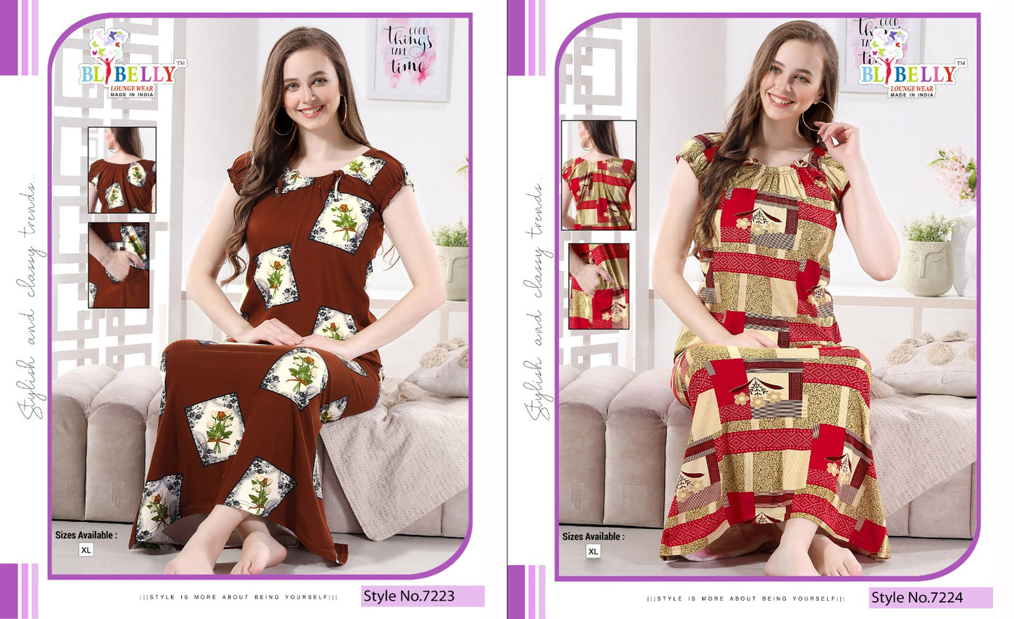 420 Belly Hosiery Sinker Night Gowns