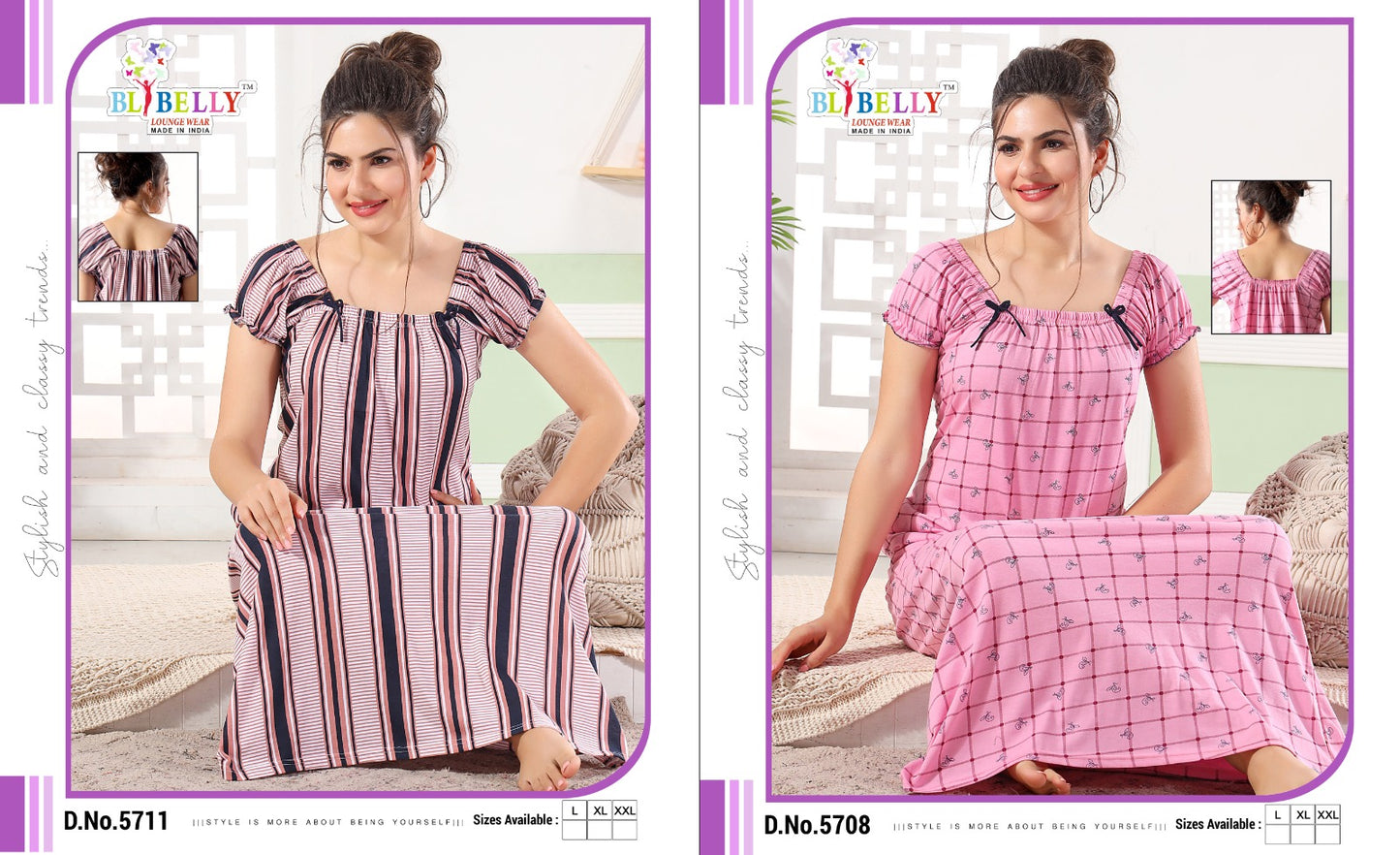 424 Belly Hosiery Sinker Night Gowns