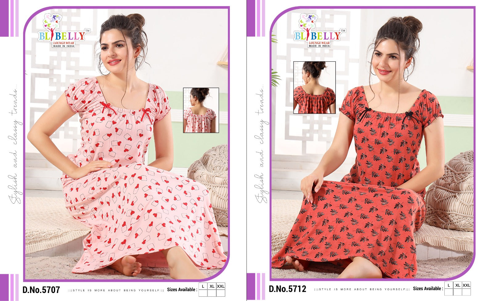 424 Belly Hosiery Sinker Night Gowns