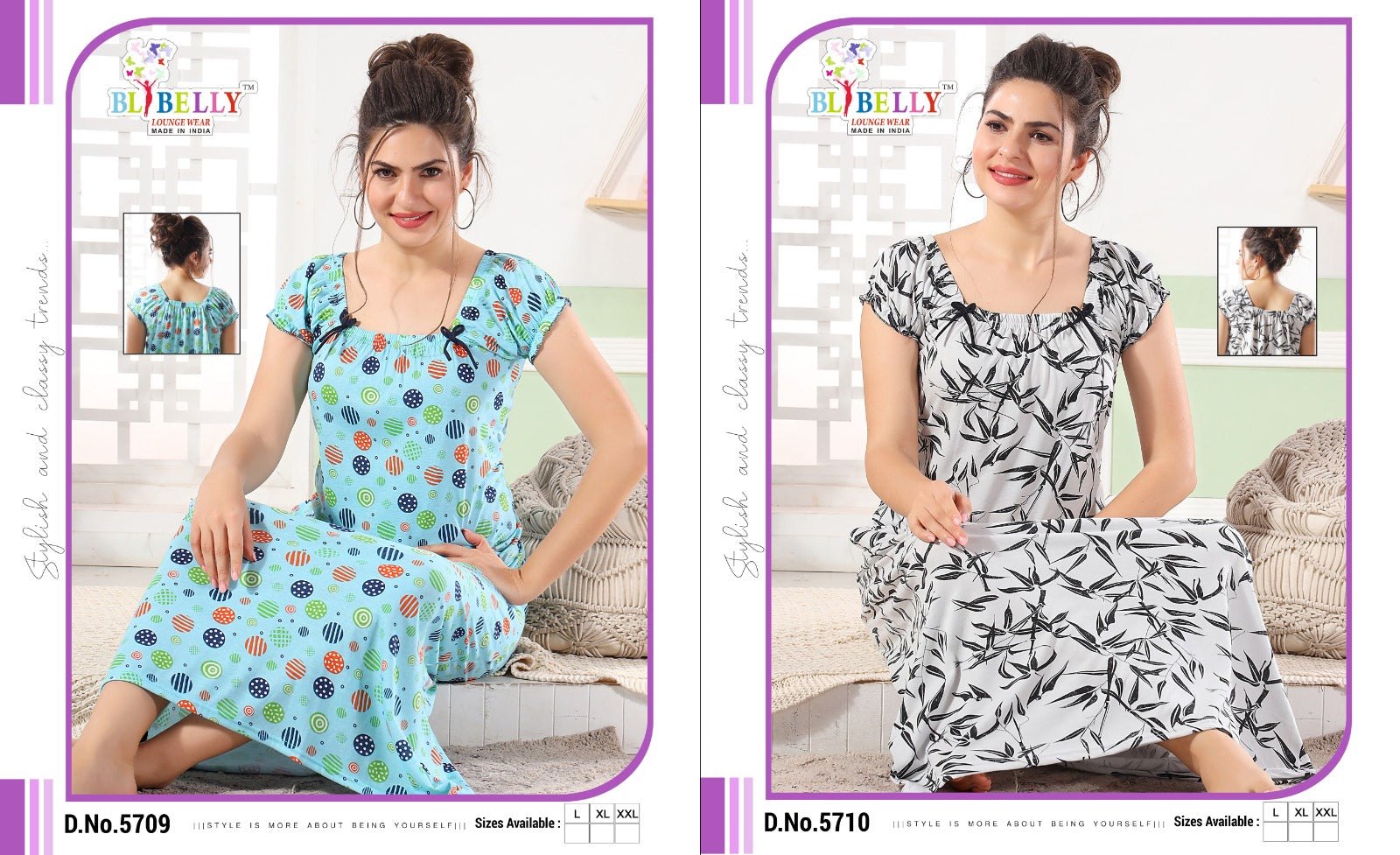 424 Belly Hosiery Sinker Night Gowns