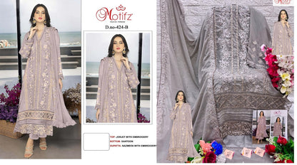 424 Motifz Georgette Pakistani Salwar Suits