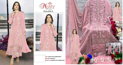 424 Motifz Georgette Pakistani Salwar Suits