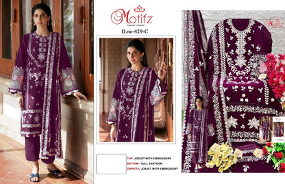 429 Motifz Georgette Pakistani Salwar Suits