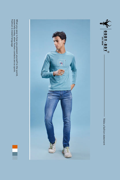 433 Oddy Boy Cotton Looper Mens Tshirts