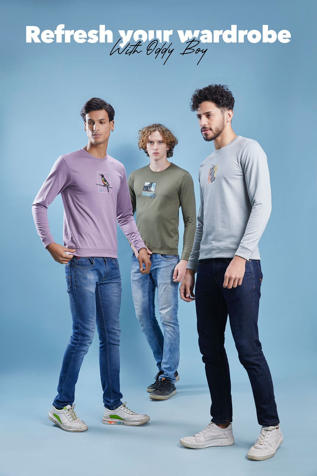 433 Oddy Boy Cotton Looper Mens Tshirts