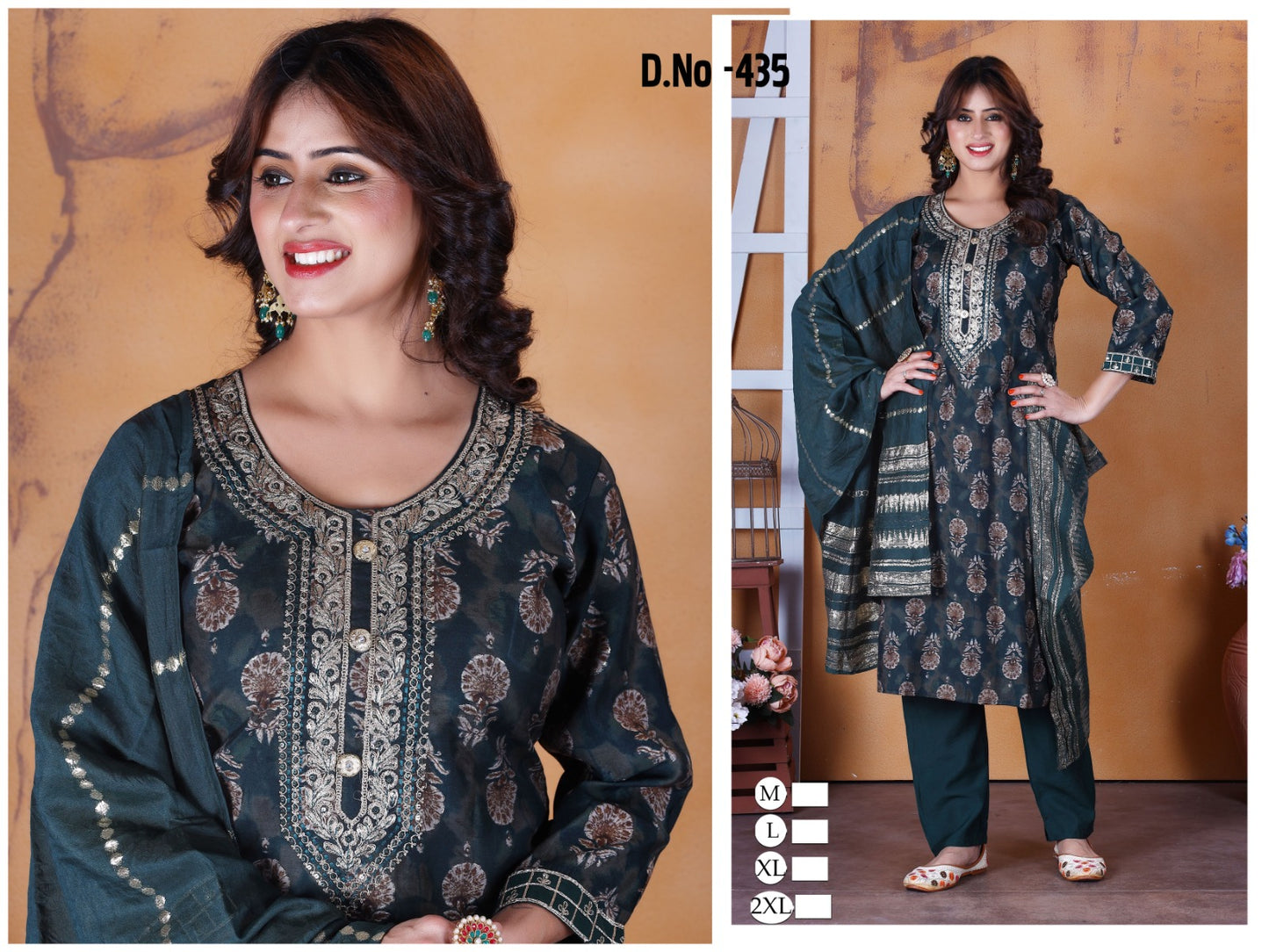 434-435 Ladli Modal Readymade Pant Style Suits