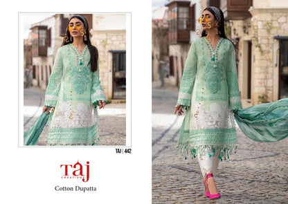 441-442 Taj Creations Cotton Pakistani Salwar Suits