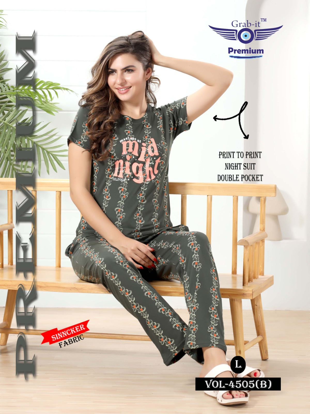 4505-B Grab It Pyjama Night Suits