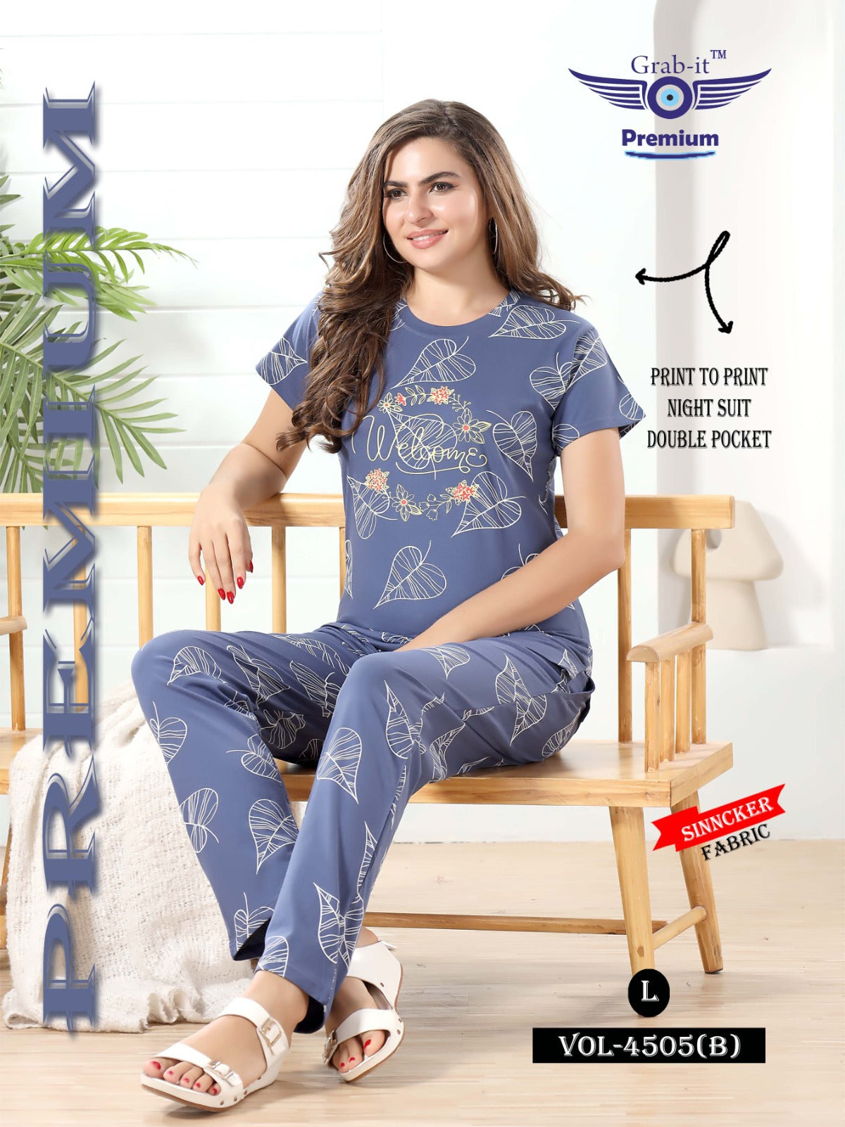 4505-B Grab It Pyjama Night Suits
