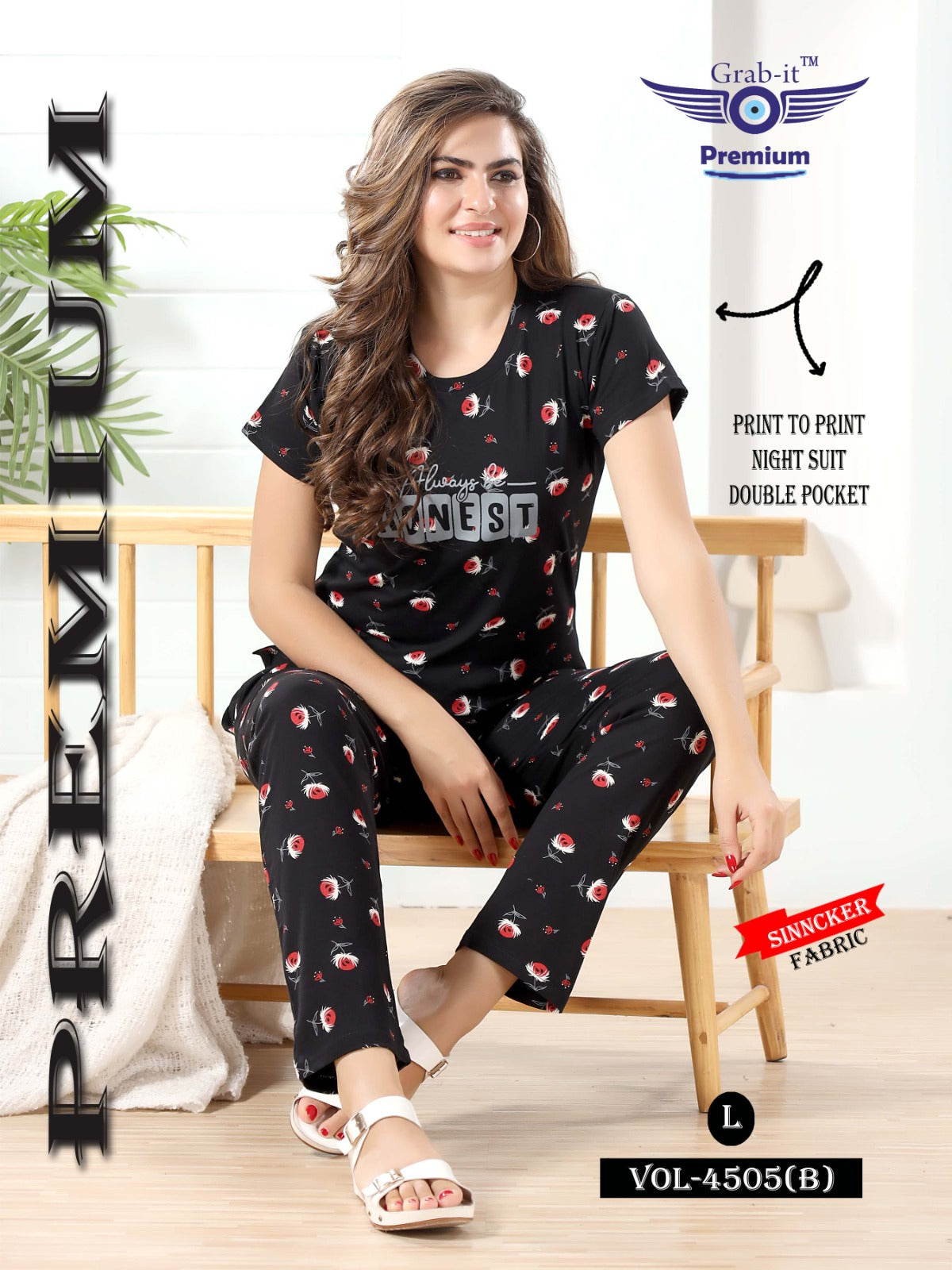 4505-B Grab It Pyjama Night Suits