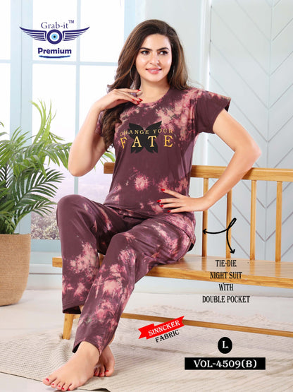 4509-B Grab It Sinker Pyjama Night Suits