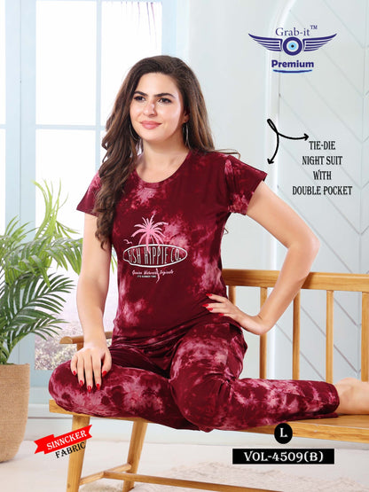 4509-B Grab It Sinker Pyjama Night Suits