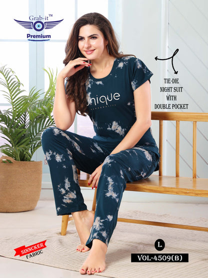4509-B Grab It Sinker Pyjama Night Suits