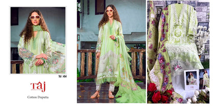 451-454 Taj Creations Cotton Pakistani Salwar Suits