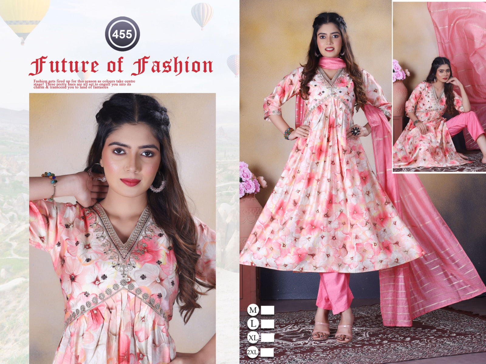 454-455 Ladli Modal Readymade Pant Style Suits