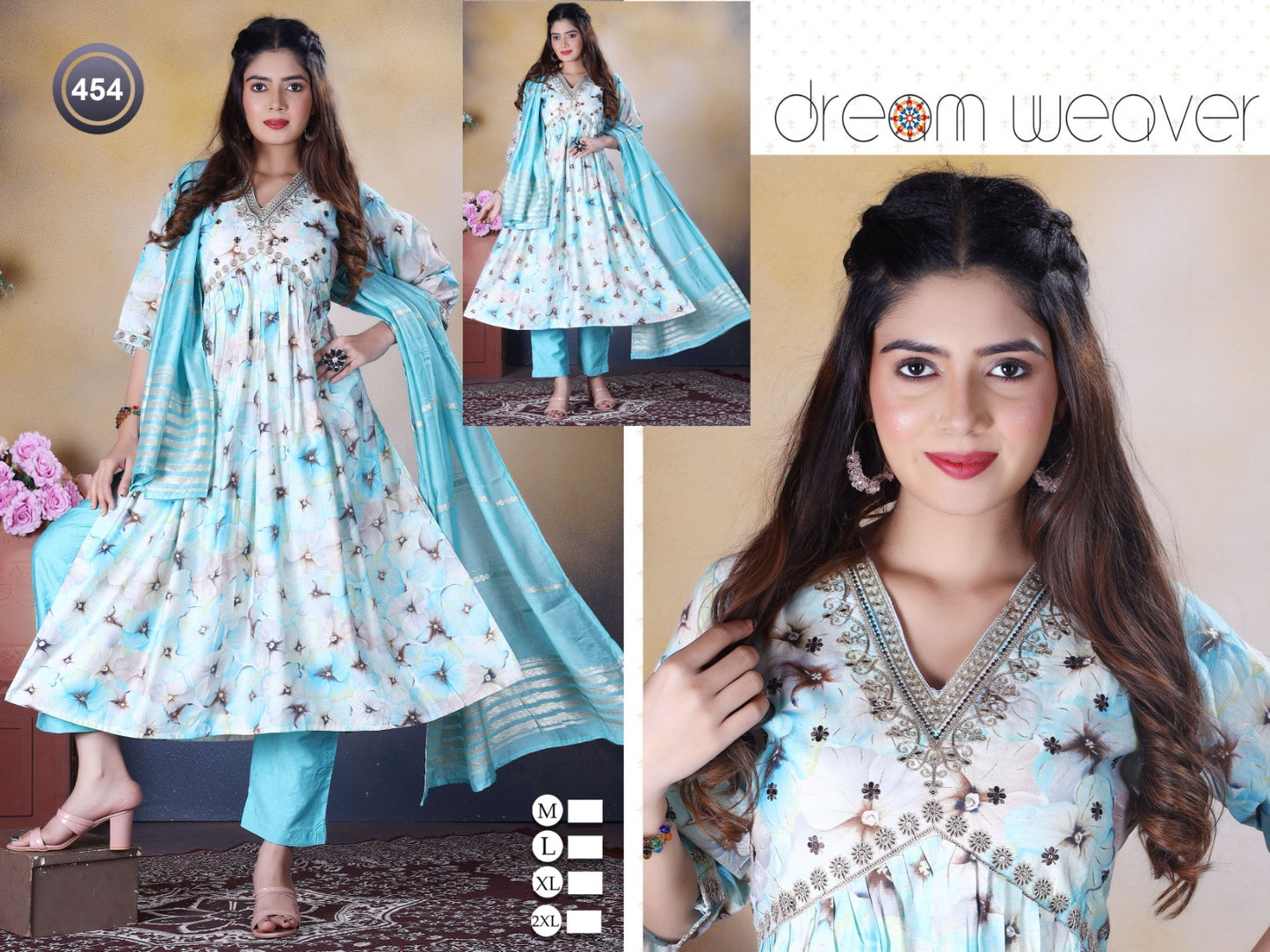 454-455 Ladli Modal Readymade Pant Style Suits